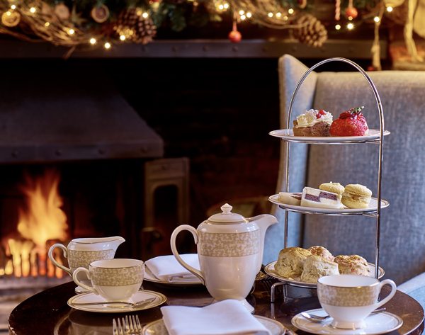 Festive afternoon tea at the 15th century Swan at Lavenham Hotel and Spa throughout December
